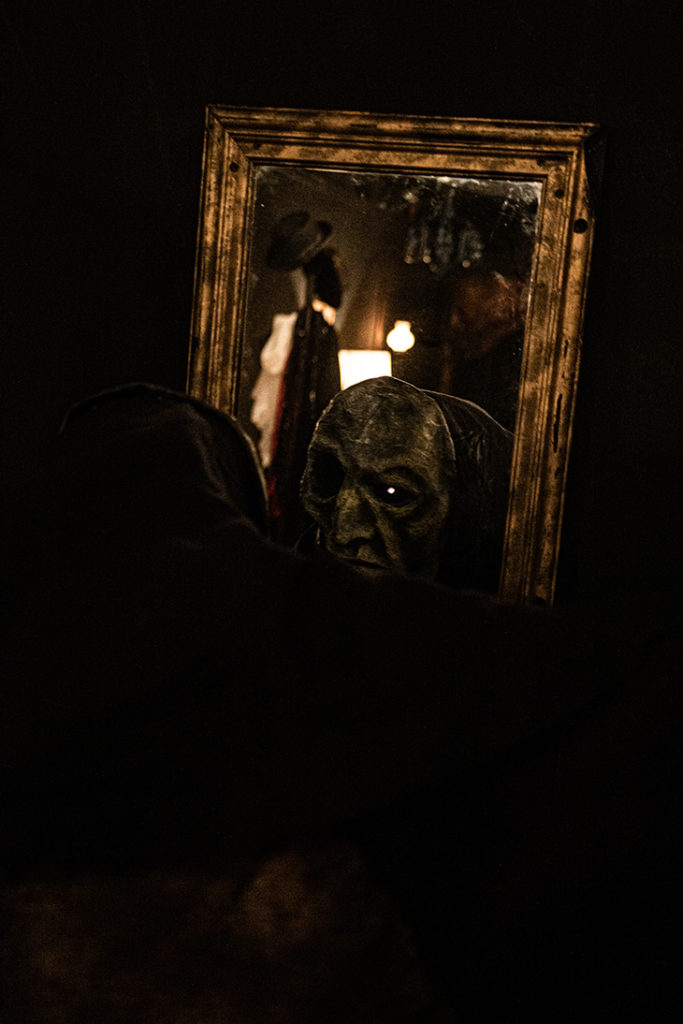 Mirror with Death mask