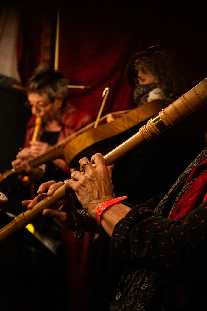 Musicians playing